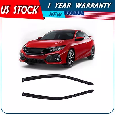 ✔For 2001-2005 Honda Civic Coupe Window Visor Vent Guards Shades Deflectors • $27.99