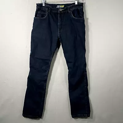 Speed & Strength Padded Lined Motorcycle Dark Denim Blue Jeans Men's 34x32 • $59.99