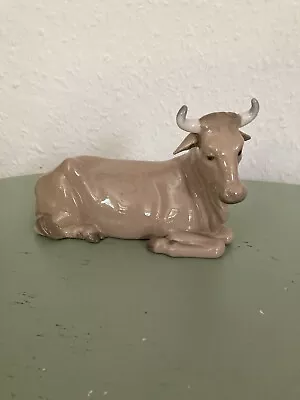 Nao Lladro Nativity Scene Cow Figurine Daisa 1981 • £10