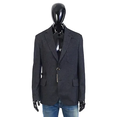 BRIONI 3250$ Dark Grey Cashmere & Cotton Travel Jacket • $1950