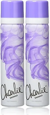 Pack Of 6 Revlon Charlie Shimmer Women Body Perfume Spray Floral Fragrance 75ml • £7.90