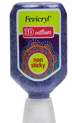 Fevicryl 3D Outliner Glitter Glue For Designs On Clothes Glass & Wood - 20ml • £3.99