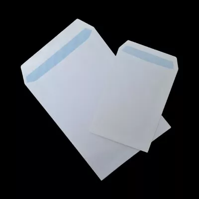 Plain White Envelopes Self Seal Postal Envelopes Strong Quality In Size A4 & A5 • £2.89