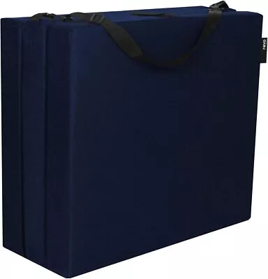 Hide A' Mat 3.5 X 30 X 75 Inch Jr Twin TriFold Mattress Navy Twin  • $78.01