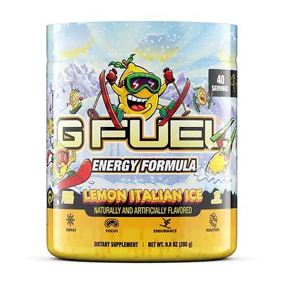 G Fuel Lemon Italian Ice 40 Serving Energy Tub • $26.99