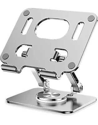 IPad Stand Tablet Holder Aluminium Stand For Desk Support Rotatable 360 Degrees • £14.99