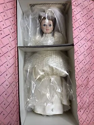 21” Madame Alexander Bride 1989 Porcelain Bride Wedding Gown W/ Coa MIB #3 • $45