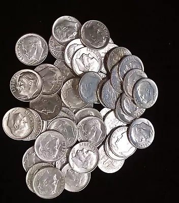 90% Silver Dime Roll Mixed Dates And Mint Marks • $139