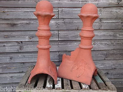 £124.99 • Buy Tall Victorian Ball 90° Angled Or Half Round Stone Roof Finial Copy Dorset 63cmH