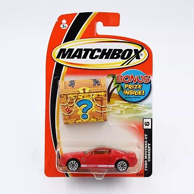 Matchbox Treasure Bonus Prize #6 Red Ford Mustang GT Concept NEW Carded 2004 • $8.99