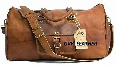 Travel Duffel Luggage Weekend Men Handmade Holdall Leather Cosmopolitan Fashion • $117.36