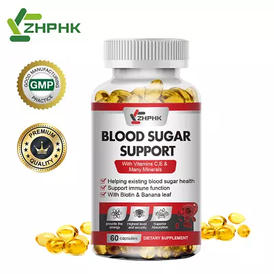 Blood Sugar Support Supplement - Balance Sugar Glucose Levels With Cinnamon • $10.89
