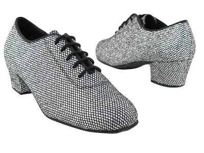 $54.99 • Buy Women's West Coast Swing Salsa Ballroom Dance Shoes Low Heel 1.5 Very Fine 2001