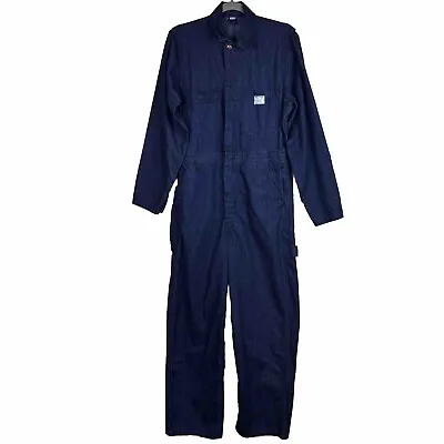 Vtg Big Mac Denim Coveralls JC Penney Jumpsuit Carpenter Workwear Mechanic 36 R • $64.95