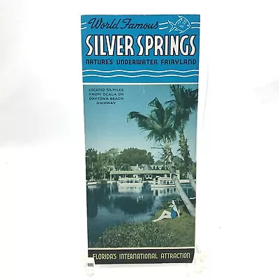 1940s Silver Springs Florida Natures Underwater Fairyland Travel Brochure • $12.97