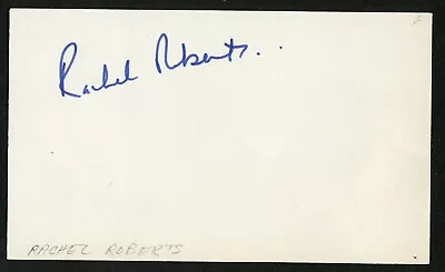 Rachel Roberts D1980 Signed Autograph 3x5 Cut Welsh Actress This Sporting Life • $25