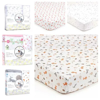 Breathable Baby Cotbed Nursery Bedding LinerBumper Printed Sheet Set 100% Cotton • £39.49