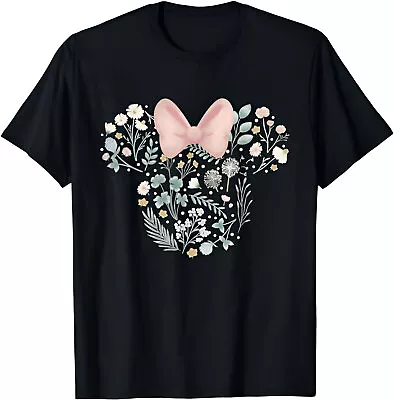 Disney Minnie Mouse Icon Spring Flowers Shirt Family Holiday Shirt • $34.99