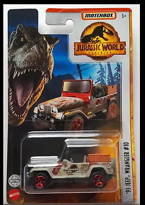 Matchbox '93 Jeep Wrangler #10 Jurassic World Dominion 2022 • $2.49