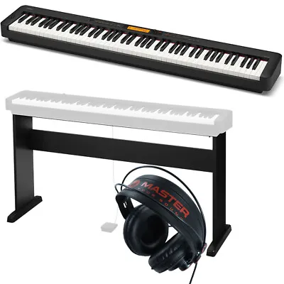 Casio CDP-S360 88-Key Digital Piano Keyboard Black Wooden Stand & Headphones • $739