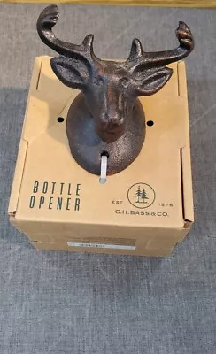 NEW! Moose Head ~ BOTTLE Opener ~ Man Cave Bar/Garage G. H. Bass & Co. • $14.99