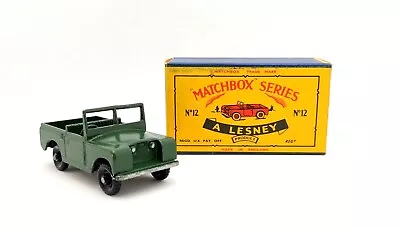 *No. 12 MATCHBOX Moko Lesney LAND ROVER BOX Toy Car Diecast • $114