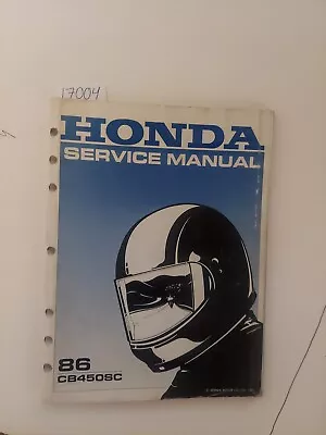 1986 Honda CB450SC OEM Service Repair Manual • $80.15