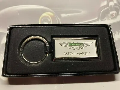 Chrome Key Ring With Printed Aston Martin Logo Vantage Db11 Rapide Vanquish New • $7.40