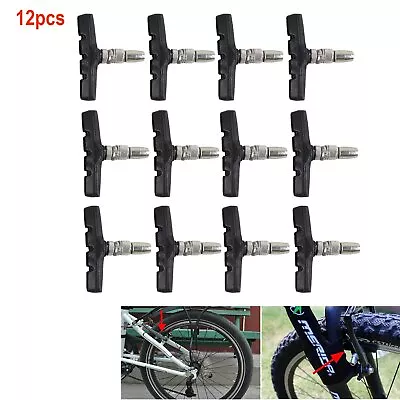 6 Pairs Bicycle V Brake Type Pads Mountain V Braking Pads Blocks Shoes For Bike • $14.49