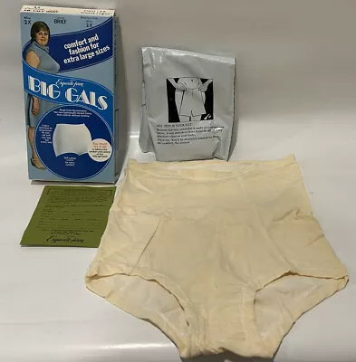 Exquisite Form Big Gals Old Stock New With Box Beige 2x Underwear Brief Vintage • $25.68