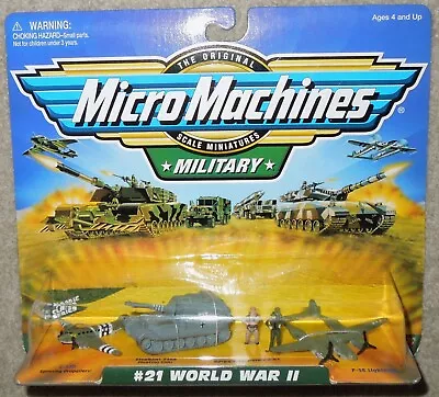 Vintage 1998 Galoob Micro Machines Military Classics Series #21 WW2 MOC • $29.99