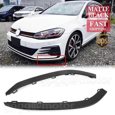 $24.49 • Buy For VW Golf MK7 GTI 2015 2016 2017 Front Bumper Lip Spoiler Splitter Trim Cover