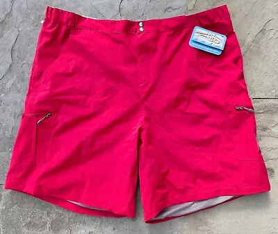 NEW Mens Reel Life Sz 3X Hybrid Shorts Red Fishing Water Repellent Boat Dock NWT • $28.50