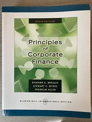 £9.50 • Buy Principles Of Corporate Finance By Richard Brealey, Franklin Allen, Stewart...