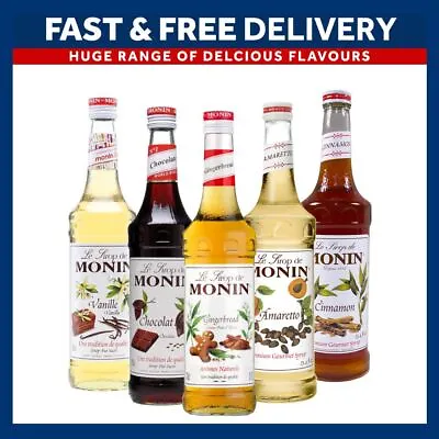 £10.89 • Buy Monin Coffee Syrups 70cl Bottles - AS USED BY COSTA COFFEE - Select Your Flavour