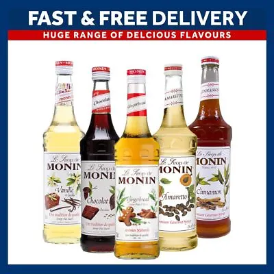 Monin Coffee Syrups 70cl Bottles - AS USED BY COSTA COFFEE - Select Your Flavour • £12.69