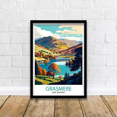 Grasmere Lake District Travel Print • £10