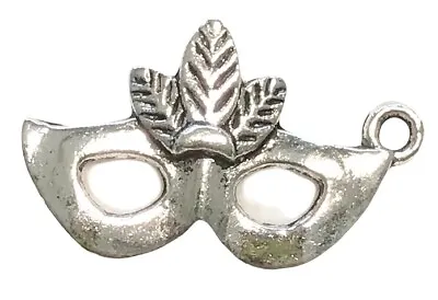 10 Tibetan Silver~Mardi Gras~ Mask~Charms~US Seller • $6.99