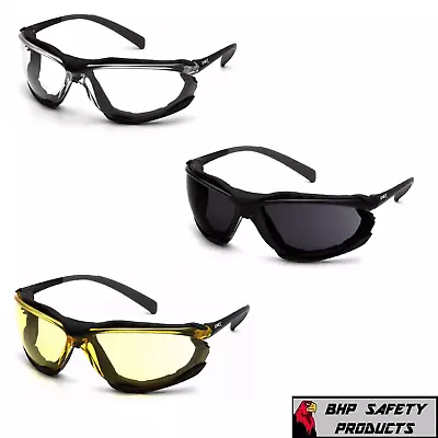 Pyramex Proximity Safety Glasses Anti-fog Lenses Foam Padded Motorcycle Z87+ • $9.95