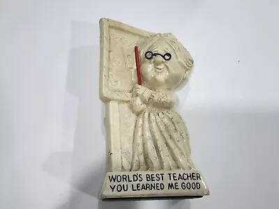 R & W Berries Figurine World's Best Teacher You Learned Me Good 1972 • $9.99