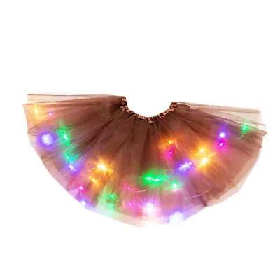 Kids Girls Baby Tutu Skirt  Fancy Costume LED Light Up Pettiskirt Ballet • £6.58