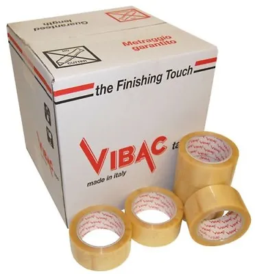 £25.99 • Buy Vibac Pvc 700 Clear/transparent Packing Packaging Tape 48mm X 66m, Choose Qty