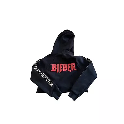 Justin Bieber Cropped Purpose Tour Hoodie Size Small • $25