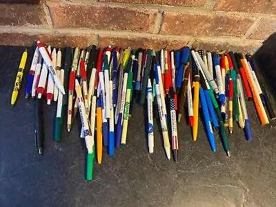 Lot Of 84 Vintage Advertising Ballpoint Ink Pen & Pencils Lot See Pics- Untested • $30