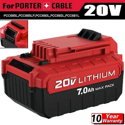 NEW 7.0Ah 20 Volt Lithium-Ion Battery For PORTER CABLE 20V Max PCC680L PCC685L • $23.98