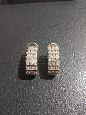£675 • Buy 14ct White Gold 2ct Diamond Set Earrings