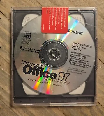 Microsoft Office 97 Small Business Word Excel Outlook Publisher Automap Streets • $17.96