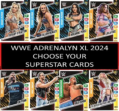 Panini WWE Adrenalyn XL 2024 Trading Cards Pick Your Superstar: Numbers 1-120 • £1.95