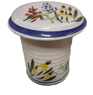 Stoneware Butter Bell HAND PAINTED Studio Pottery Butter Crock Butter Keeper  • $24