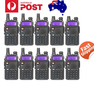 $87.71 • Buy 1~10PCS BF UV-5R Dual Band V/UHF Two Way Ham Radio Walkie Talkie+Headset AU